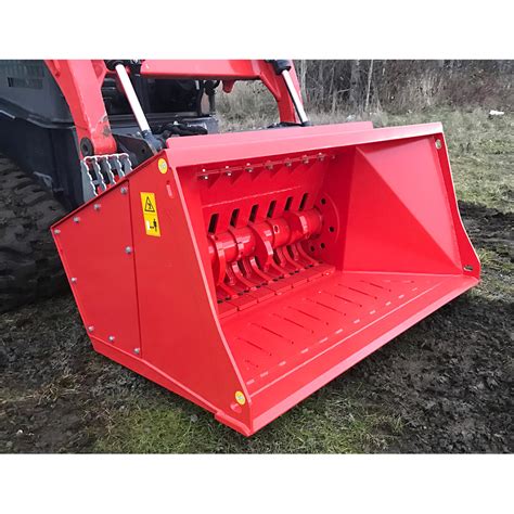 rock crusher bucket for skid steer|rock crusher skid steer attachment.